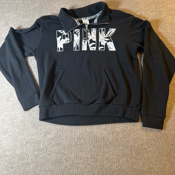 Victoria's Secret PINK Black Sweatshirt 1522 - Picture 1 of 3